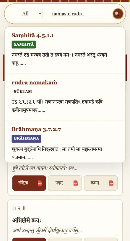 Searching for namaste rudra